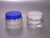 Transparent acrylic cosmetic jar