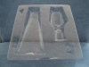 Transparent pvc plastic cosmetic tray for face cleaning cream packaging