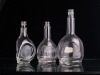 Triangle flat high quality  crystal clear  glass bottle  for vodka