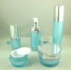 Triangle shape acrylic Lotion bottles and cosmetic jar