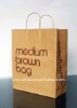 Twist / Folded Flat Handle Kraft Paper Shopping Bag