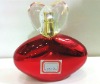 UV read glass perfume bottle with plastic cap 50ml