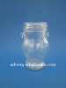 Unique Clear Glass jar for food