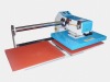 Up slide pneumatic double-post swing heat transfer machine