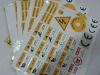 Various warning sticker/ Waterproof Self adhesive sticker/label