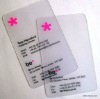 Very clear PVC business card,digital printing