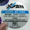 Vinyl Label- for Axial XFAN(UNIC-BL230)