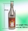 Vodka and Rum container, High Quality Glass Bottle/Jar 1000ml