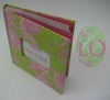 Wedding photo book album with flocking cover