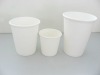 White paper coffee cups