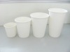 White paper coffee cups