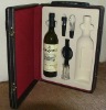 White plastic PS flocking tray for wine packaging