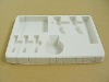 White plastic disposable tray for medicinal tools packing