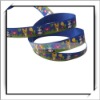 Wholesale! 7/8 inch Blue Tiger Cow Pattern Decorative Ribbon For Craft