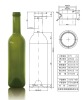 Wine glass bottle