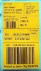 Yellow bottom barcode label