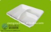 ZX3-T-Y042  3 grid  biodegradable tableware