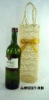 abaca wine carrier bag