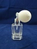 air ball spray pump perfume glass bottle, square