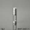 airless arcylic bottle with silver cap