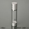 airless arcylic bottle with silver cap