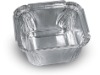 aluminum foil container small square 95ml bakery