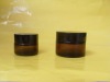 amber 30g and 50g cosmetic jars