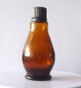 amber essential oil bottle with special shape.