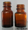 amber essential oil  glass bottle