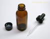 amber essential oil glass bottle