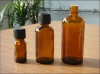 amber essential oil glass bottle