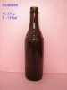 amber glass beer bottle