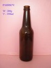 amber glass beer bottle