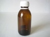 amber glass bottle with screw cap