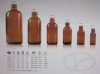 amber glass bottles Boston round G.P.I 400-18 20 22 28mm