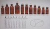 amber glass bottles for syrup PP20 22 24 25mm