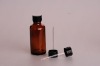 amber glass essential oil bottle