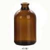 amber moulded glass bottle