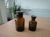 amber reagent glass bottle