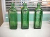 aromatic schnapps green glass bottles