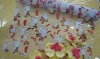 beaded organza fabric for wedding decorate