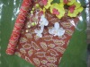 beaded organza fabric for wedding decoration