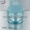 beautiful blue glass cosmetic jars for woman