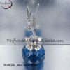 beautiful flower glass perfume bottle