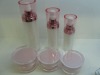 bevel cosmetic acrylic cream jar and acrylic lotion pump bottle,cosmetic packing,cosmetic container