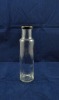 beverage glass bottle with black color tinplate caps