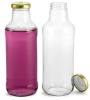 beverage glass bottle with screw top