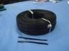 black PE double wire twist ties/clipbands