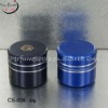 black/blue cosmetic jars for personal care