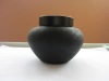 black bottle jar